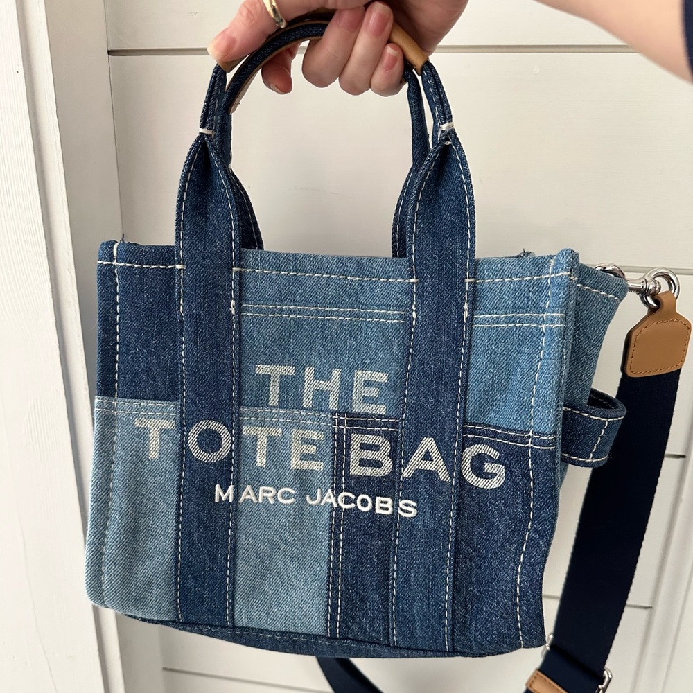 MARC JACOBS denim The Tote Bag MINI